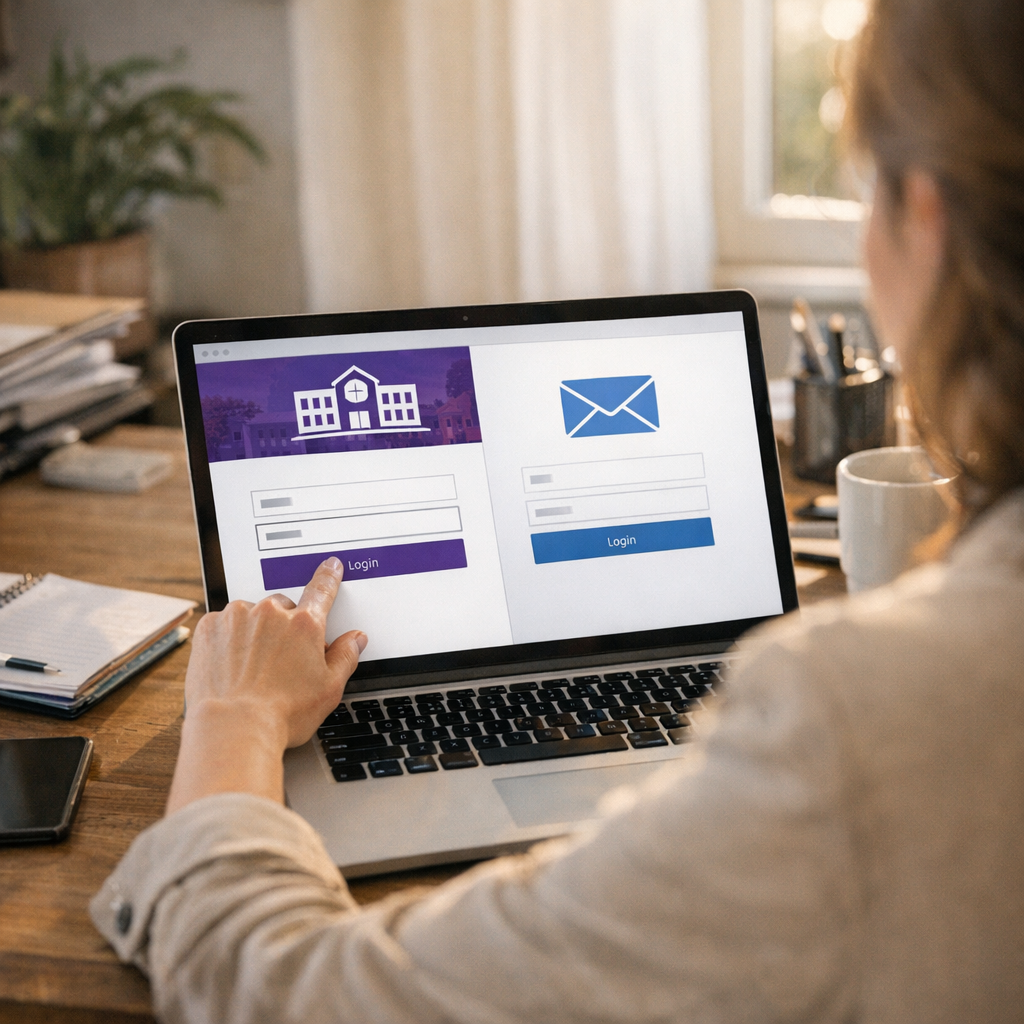 Consulter sa messagerie professionnelle sans se tromper de portail