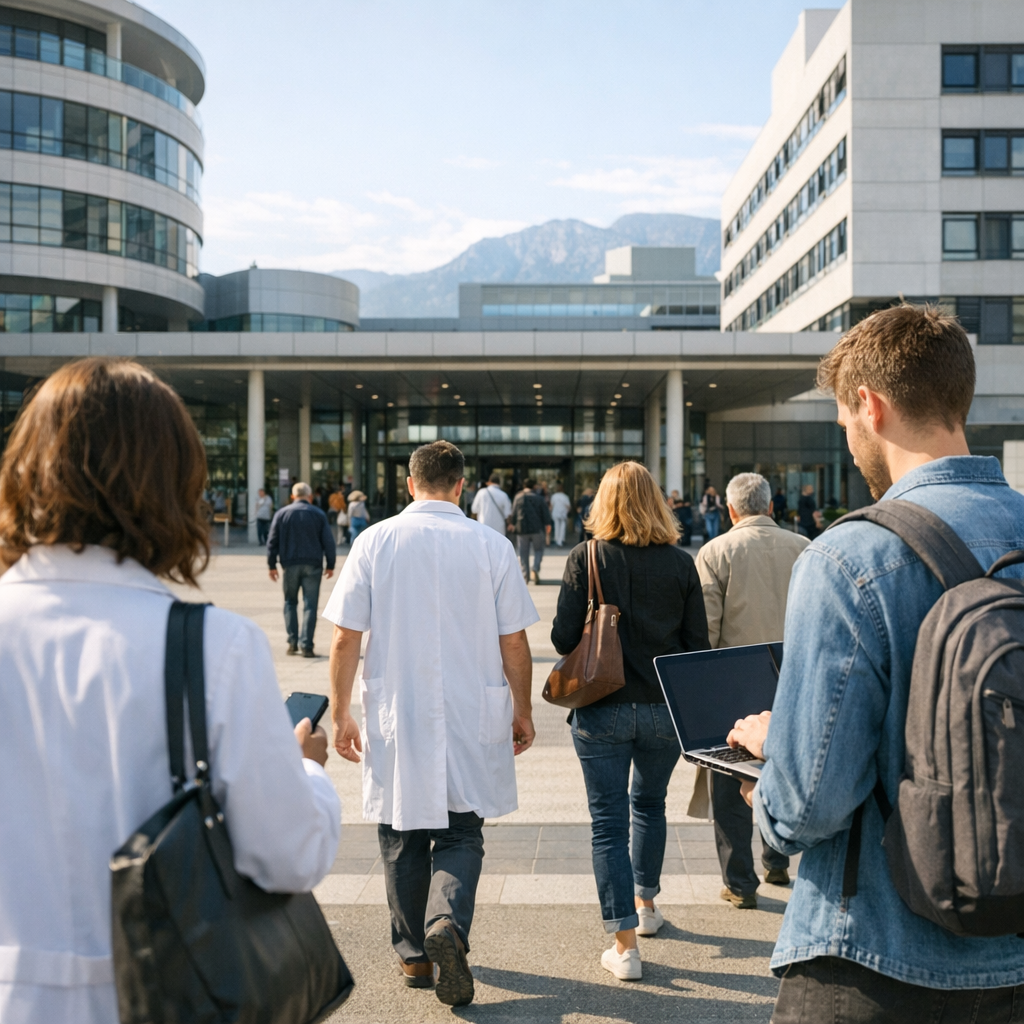 Le Webmail du CHU Grenoble renvoie à trois accès distincts
