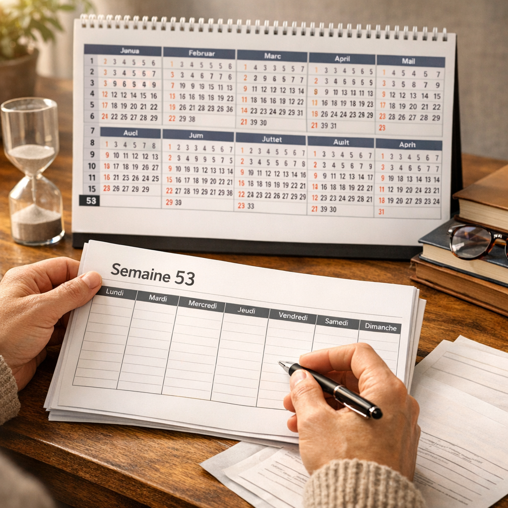 Pourquoi certaines années affichent-elles une semaine 53 ?