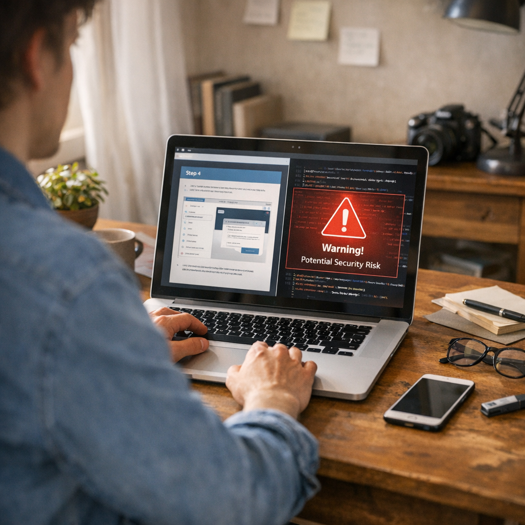 Comment savoir si un tutoriel informatique est seulement pédagogique, ou s’il vous expose à un risque