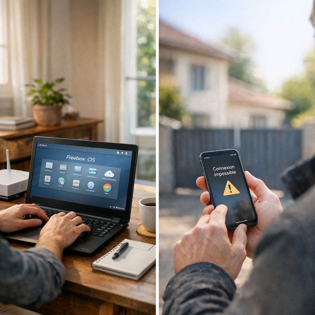 Pourquoi Freebox OS semble accessible à la maison mais pas depuis l’extérieur ?