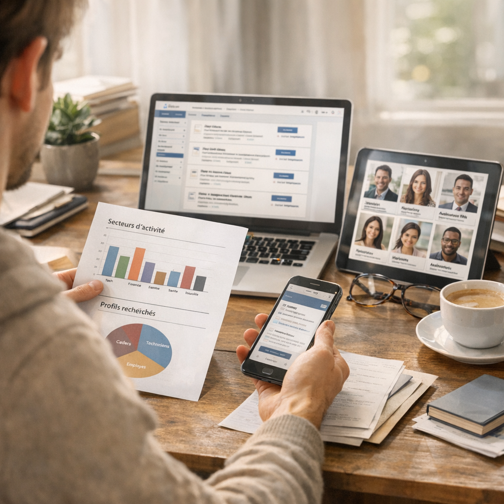 Offres d’emploi, secteurs et profils : ce que montrent les plateformes