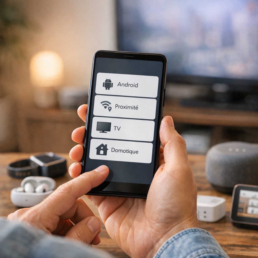 2ème étape : configurer selon le bon cas — Android, proximité, TV ou domotique