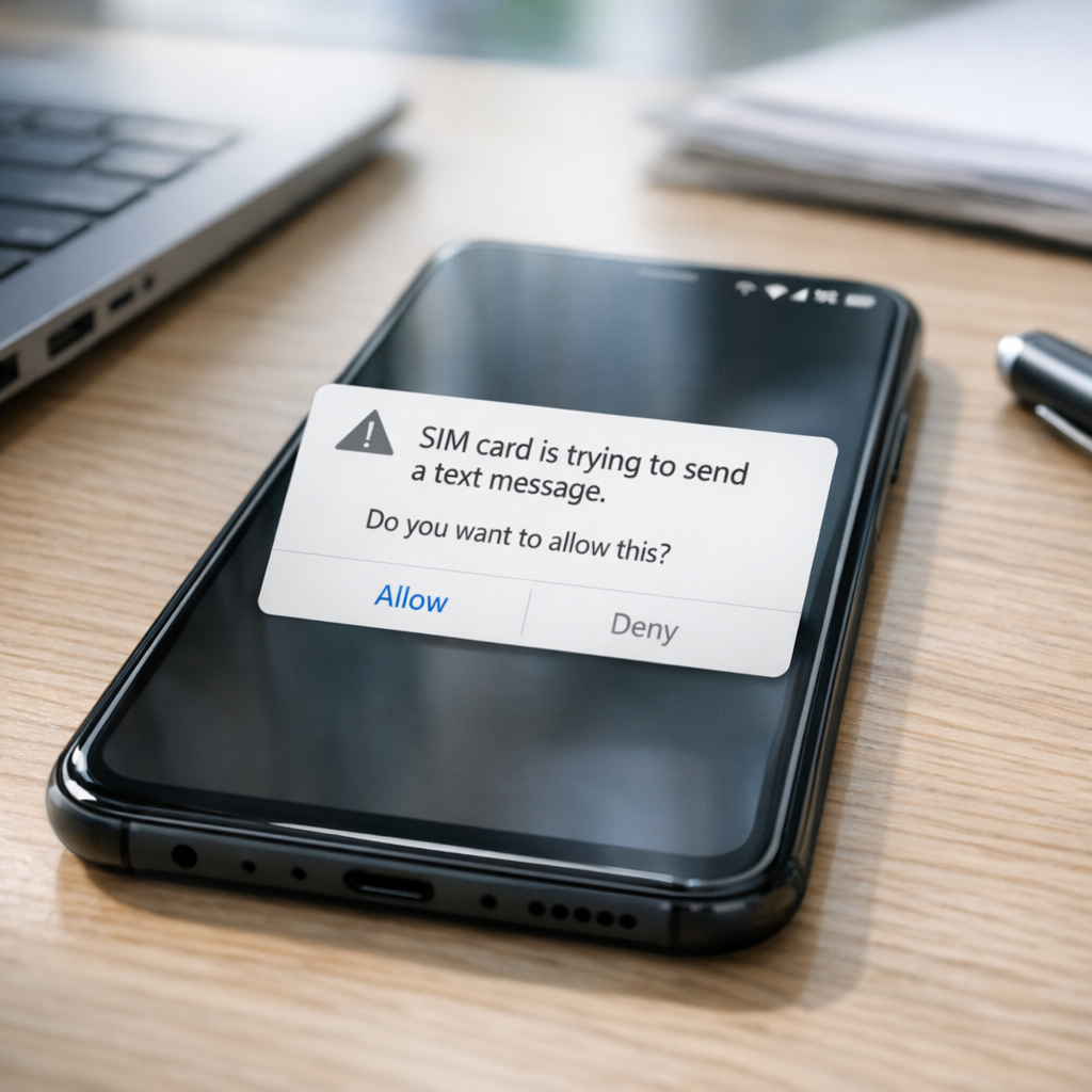 Pourquoi votre carte SIM a envoyé un SMS sur votre téléphone